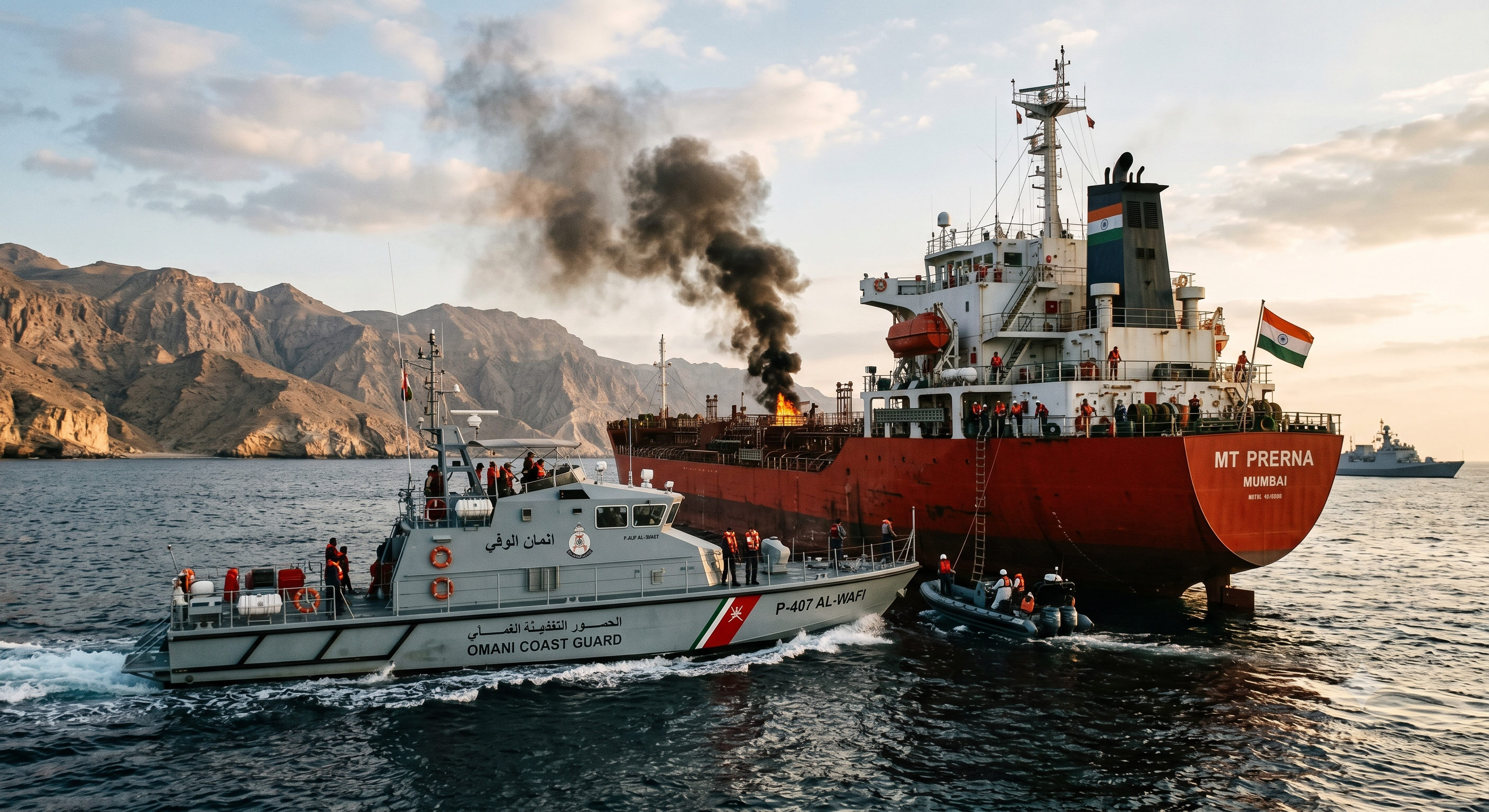 India 'Closely Monitoring' Incident Involving Vessel Off Oman Coast